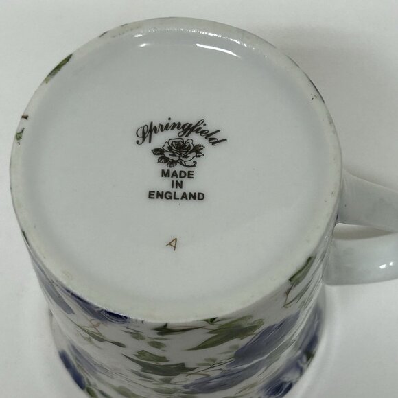Vintage Rare Springfield Bone China Coffee Tea Mug Cup Floral Made In England - Picture 6 of 6